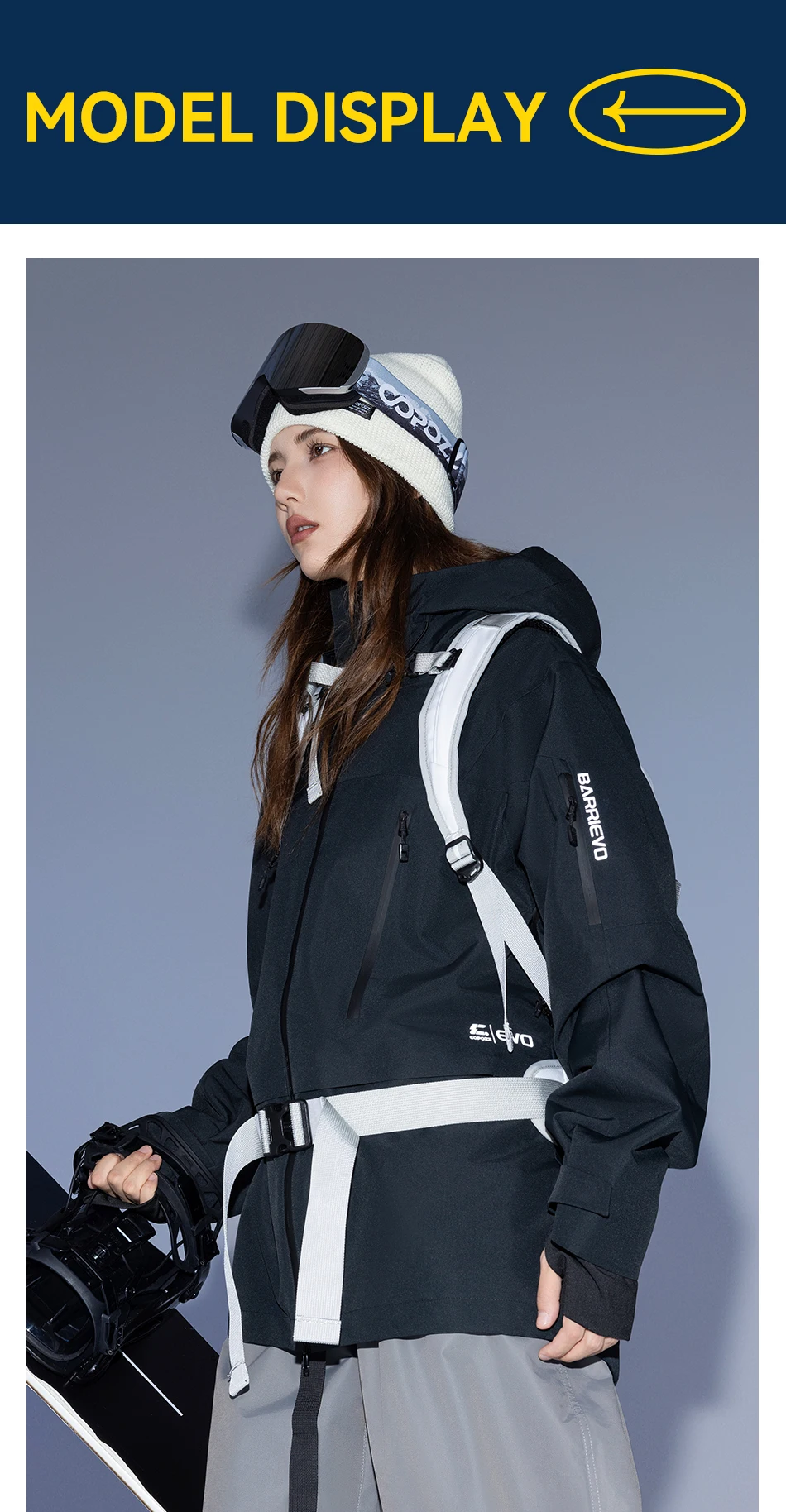 COPOZZ Skitasche, wasserdicht, leicht, verschleißfest, für Reisen, großes Fassungsvermögen, Outdoor-Sportzubehör, Snowboard-Aufbewahrungsrucksack – Detail 17