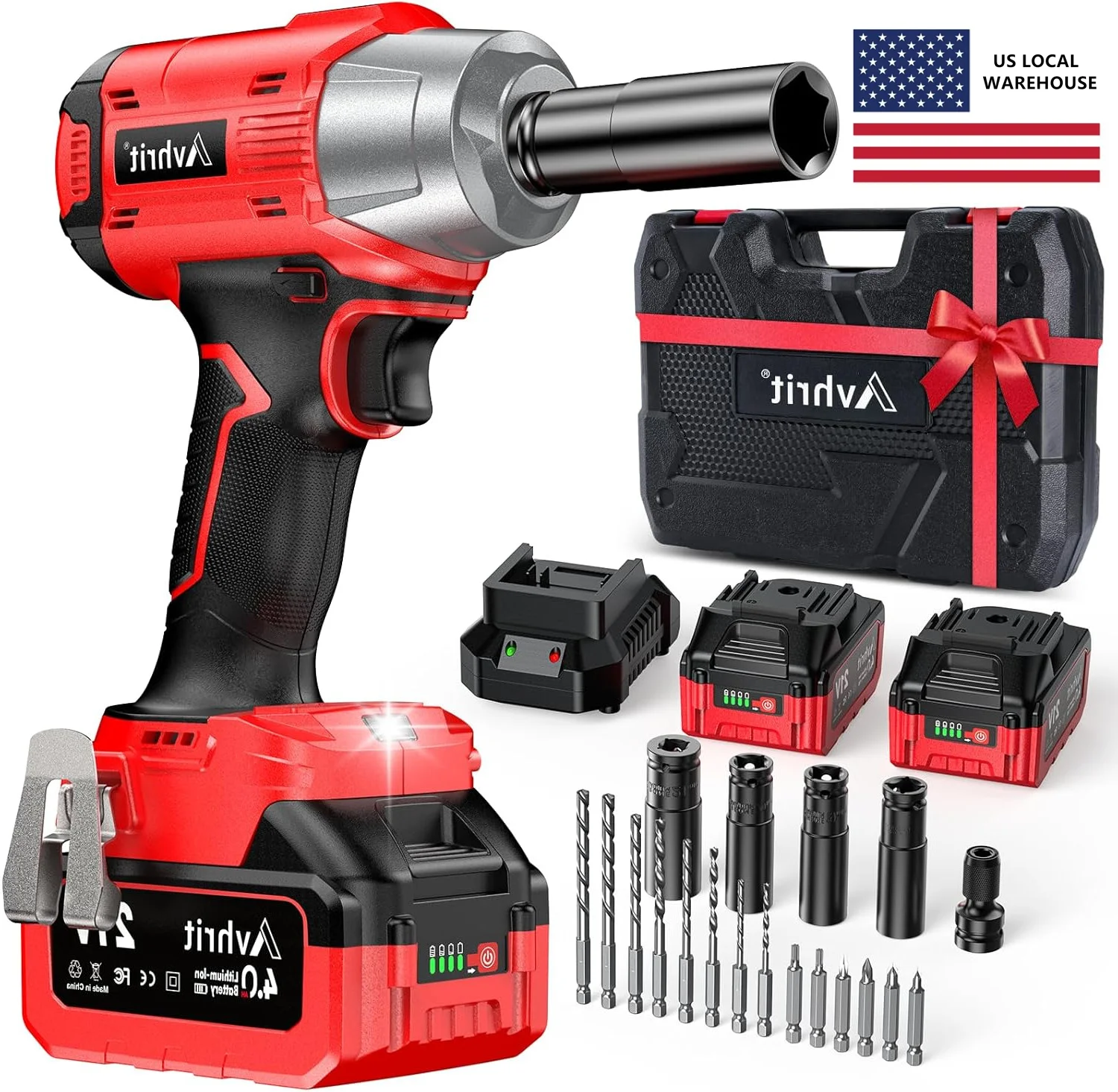 

Electric wrench 3300RPM Cordless Wrench 650N.m Impact Wrench Professional Service Power Impact Driver for Car Home Tools