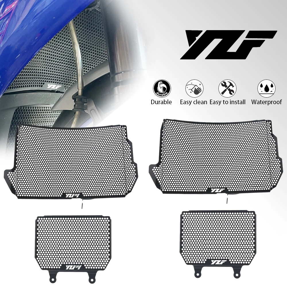 

2023 2024 YZF-R1 For Yamaha YZFR1M YZFR1 YZF R1 R1M 2015-2021 2022 Motorcycle Radiator Grille Guard Cover Oil Cooler Protector