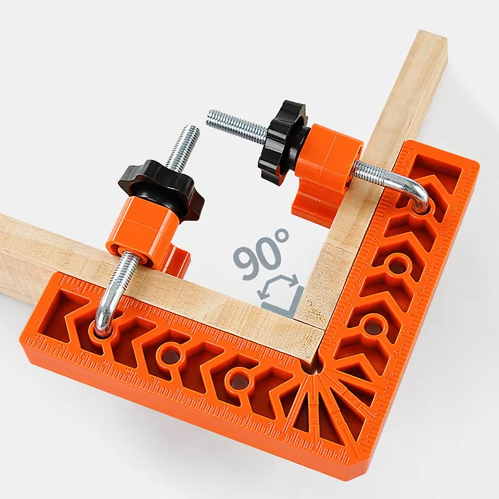 3/4 بوصة 8 قطعة 90 °   مشبك الزاوية اليمنى - مشبك زاوية النجارة، مسطرة L، حامل بلاستيكي قابل لإعادة الاستخدام، أدوات النجارة DIY