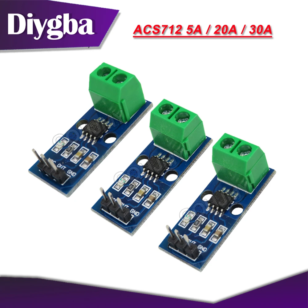 ACS712 ACS724 module 5A 20A 30A range current detection board Hall current sensor 05B