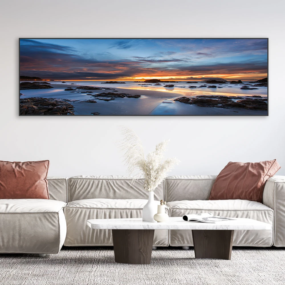 Australia Coast Sunset Beach Sea Posters Ocean Evening Landscape Canvas Painting Tyrol Austria Lake Mountains Forest Print Decor