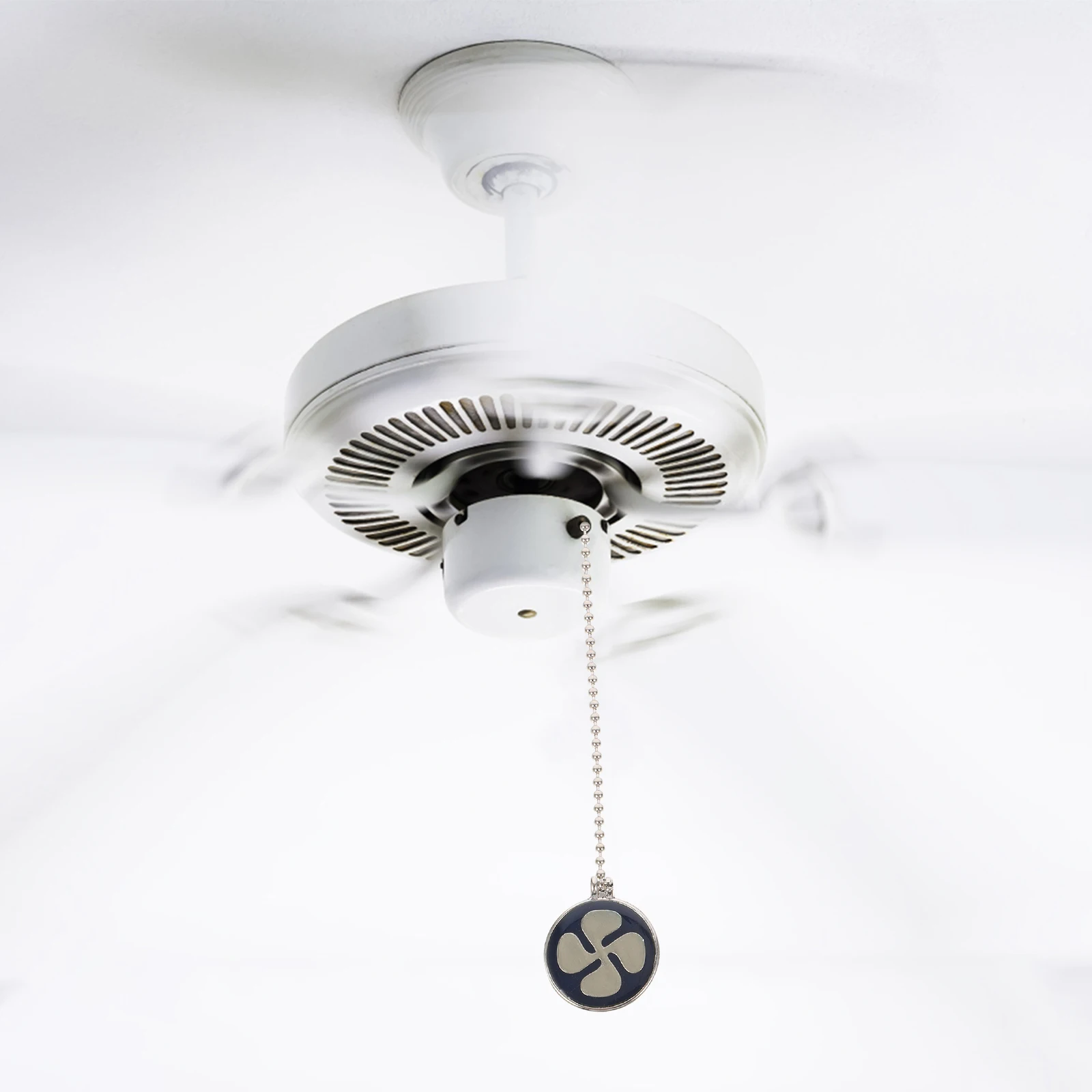 

2Pcs Ceiling Fan Pull Chain Metal Extension Light Switch Pendant Living Room Bedroom Hallway Lighting Accessories