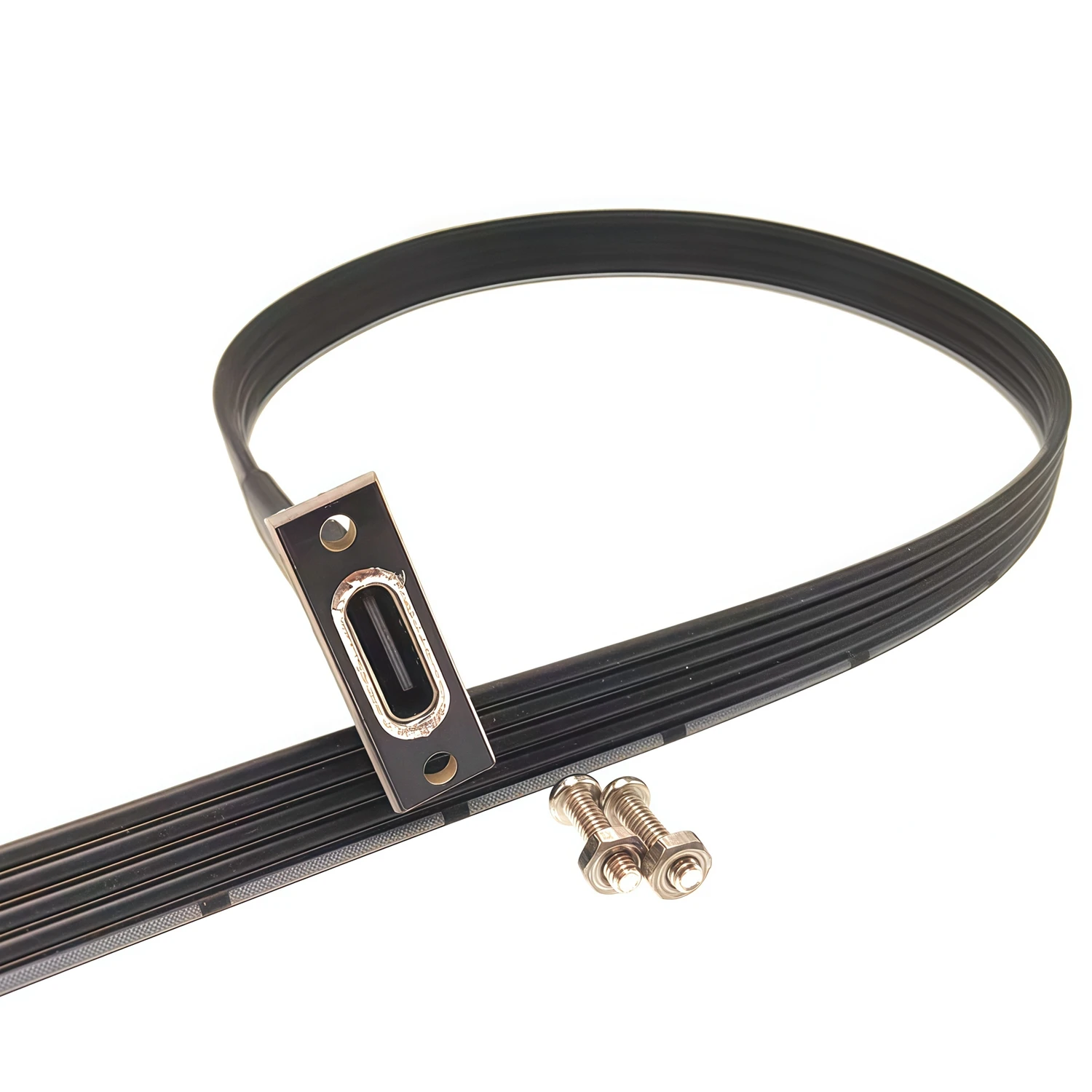 5PIN Type-C USB 2.0   Band Flat Cable Extension FPC Cable USB 2.0 USB-C 90° Up/Down Angled Plug 5Cm-1M For TV PC