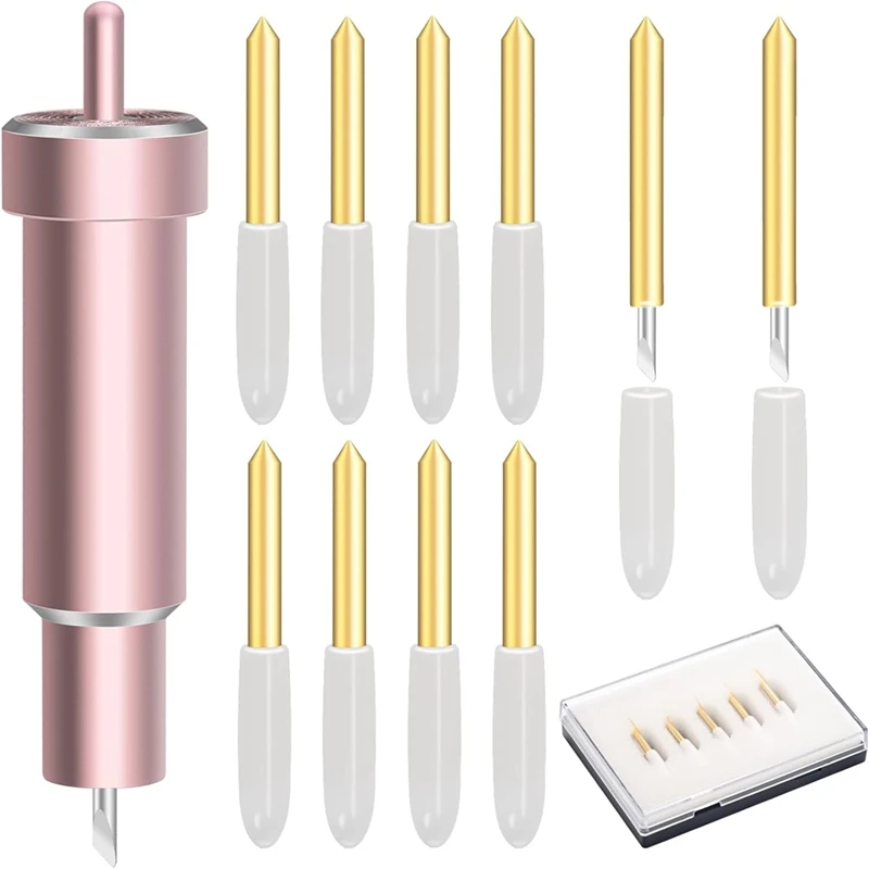 11Pcs Premium Fine Point Blade with Housing,for Maker, Maker 3 with Housing for Cutting Film, Vinyl, Sticker-A23R