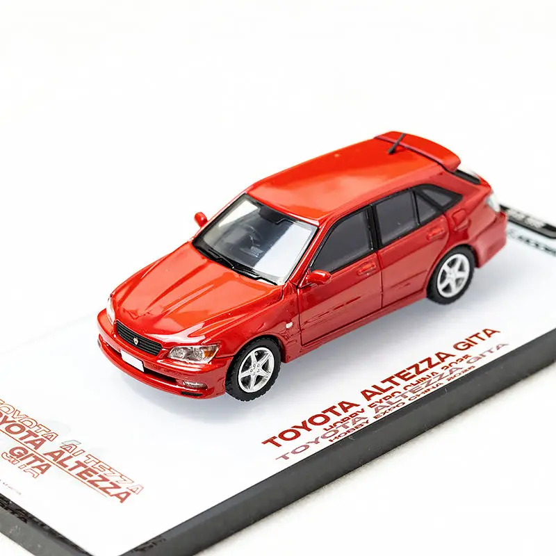 ダイキャスト モータル 1:64 スケール トヨタ アルテッツァ バイト シャーク 自転車/セット 合金車モデル コレクタブル おもちゃ ギフト 記念品 ディスプレイ オーナメント