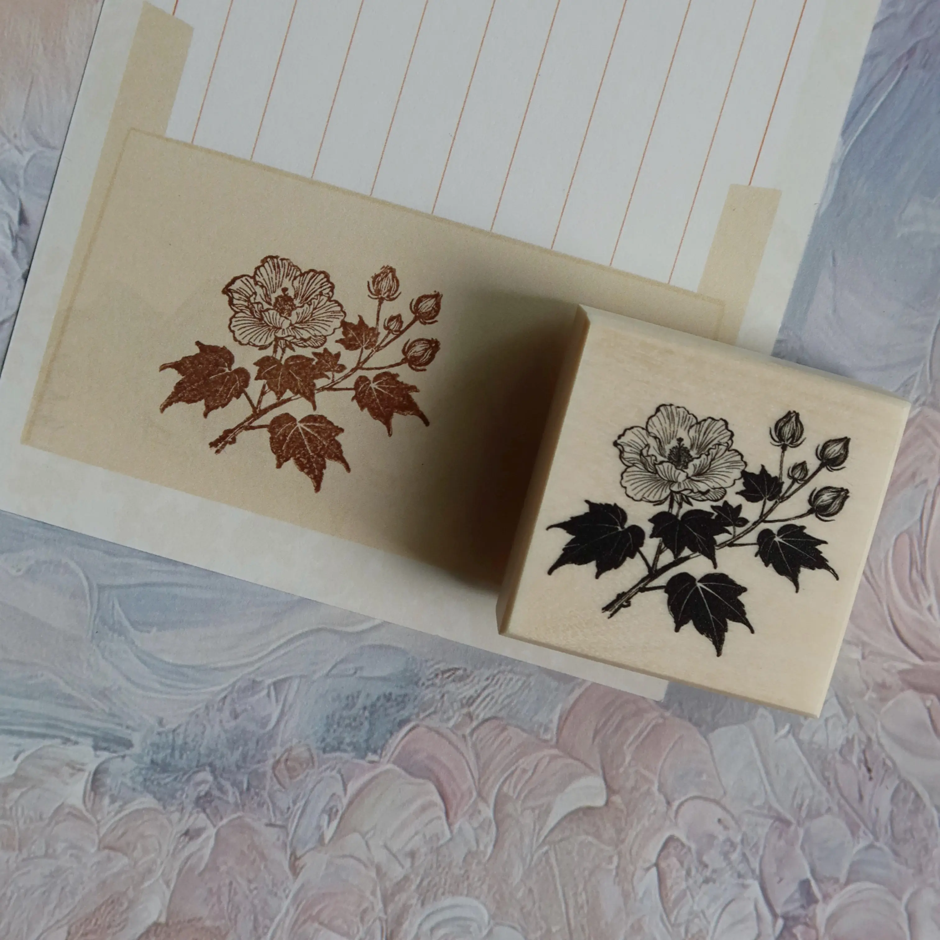 Zwölf Blumengötter Ahorn-Holzstempelset Pflanzenmaterial für Journal-Dekoration Geschenk Scrapbooking DIY Bastelbedarf Schreibwaren – Detail 15