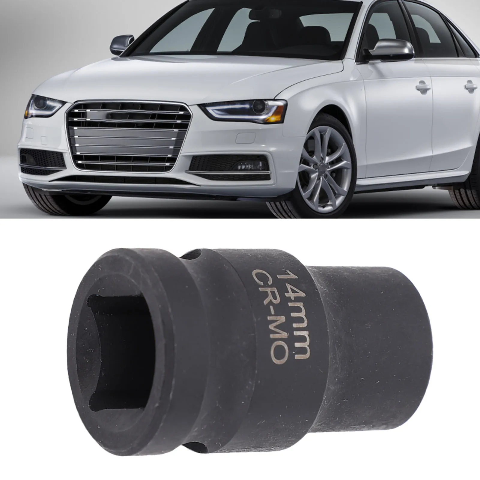 High Strength Metal Brake Caliper Socket 1/2 Inch Drive 14mm 7pt, Service Tool For Audi VW Porsche S4 S6 S5 SQ5 Brake Maintenanc