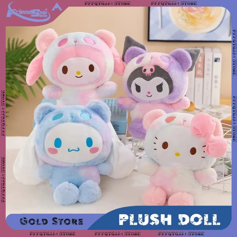 

Sweet Sanrio Plush Pillow Dolls Hello Kitty Kuromi Cinnamoroll Kawaii Toy Stuffed Animal Cute Room Ornament Birthday Present