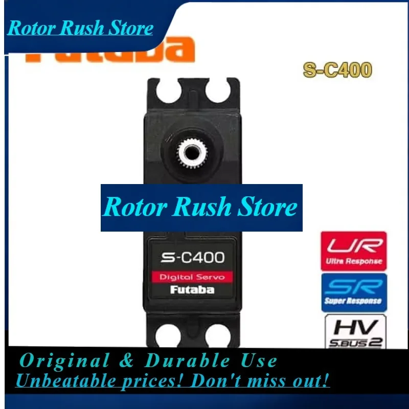 RoRuSFUTABA S-C400 High Pressure Large Torque Digital Short Shaft Servo Motor S.BUS Metal Gear Servo Controller UR SR