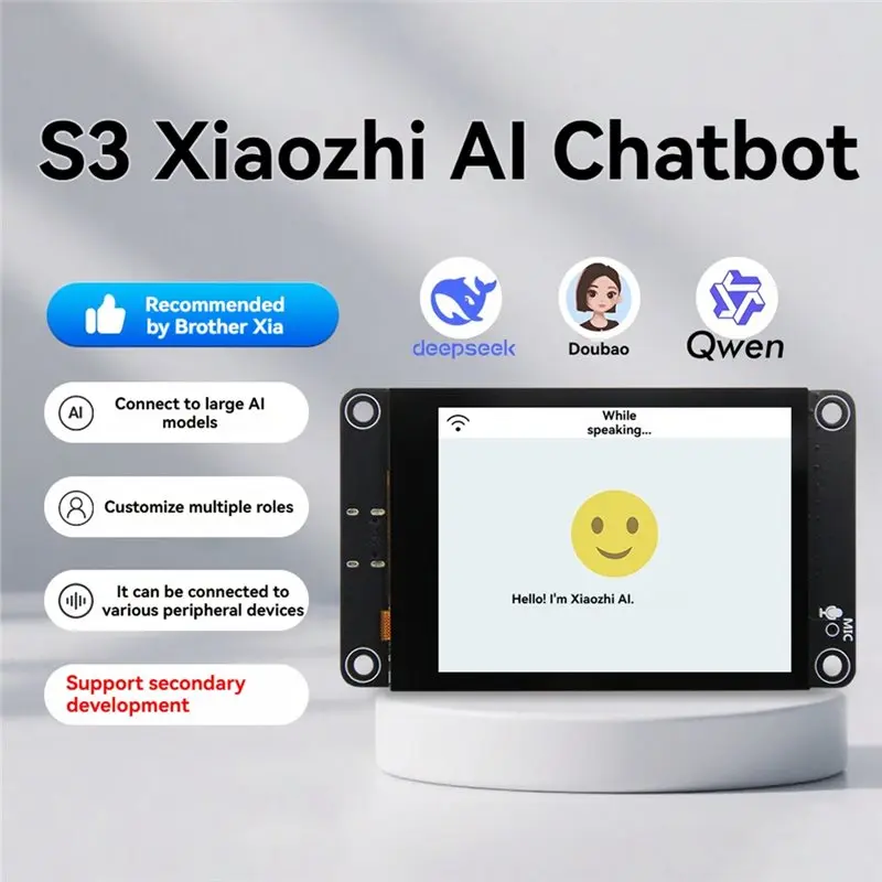 Picture 3: AAAEL-ESP32-S3 AI Chat Robot Development Board 2.8Inch LCD Wifi Bluetooth TFT Touch Screen For Deepseek Xiaozhi Compatible