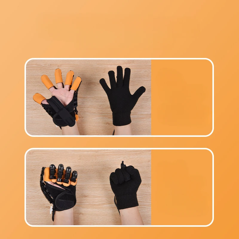 Guantes de masaje inteligentes, hemiplejia, acidente vascular cerebral, rigidez de la mano, dispositivo de entrenamiento de rehabilitación de dedos eléctrico multifuncional