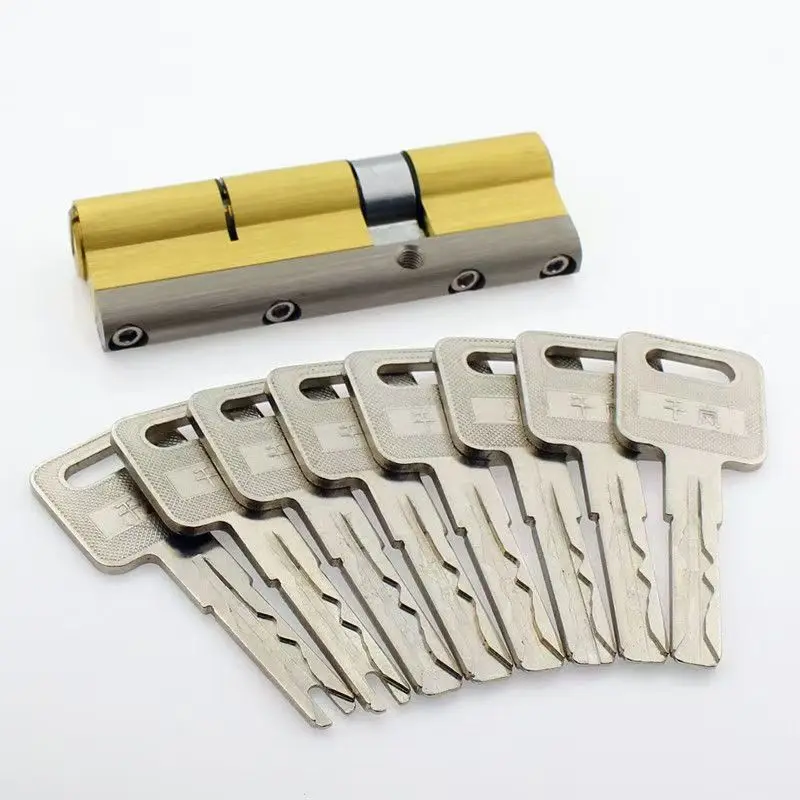 European Lock cylinder With Key ,Anti-theft Brass cylinder of Door , C  grade Gate Lock Core , Entrance Door Lock Accessories