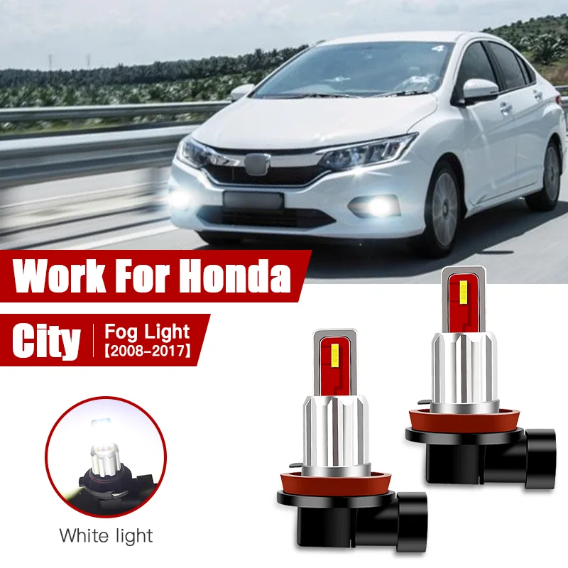 

2pcs Led Car Fog Lamp for Honda City 2008 2009 2010 2011 2012-2017 H11/H8 Front Fog Light Bulb Car Accessories Canbus 12V/35W