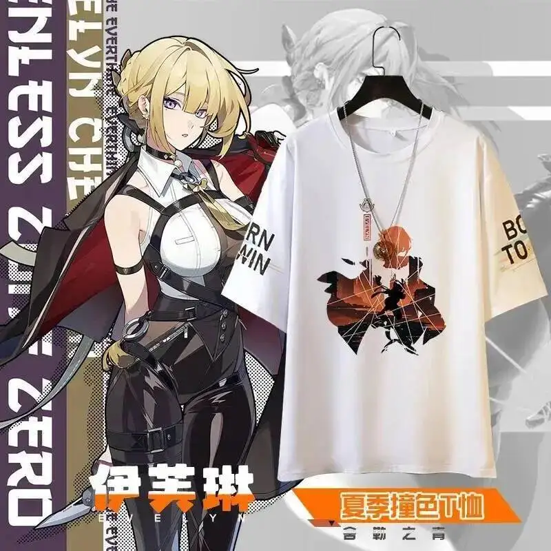 

Аниме-игра Zenless Zone Zero Cos Evelynn Hoshimi Miyabi Burnice и т. д. Футболка унисекс с короткими рукавами и теплообменным пальто 2025 года
