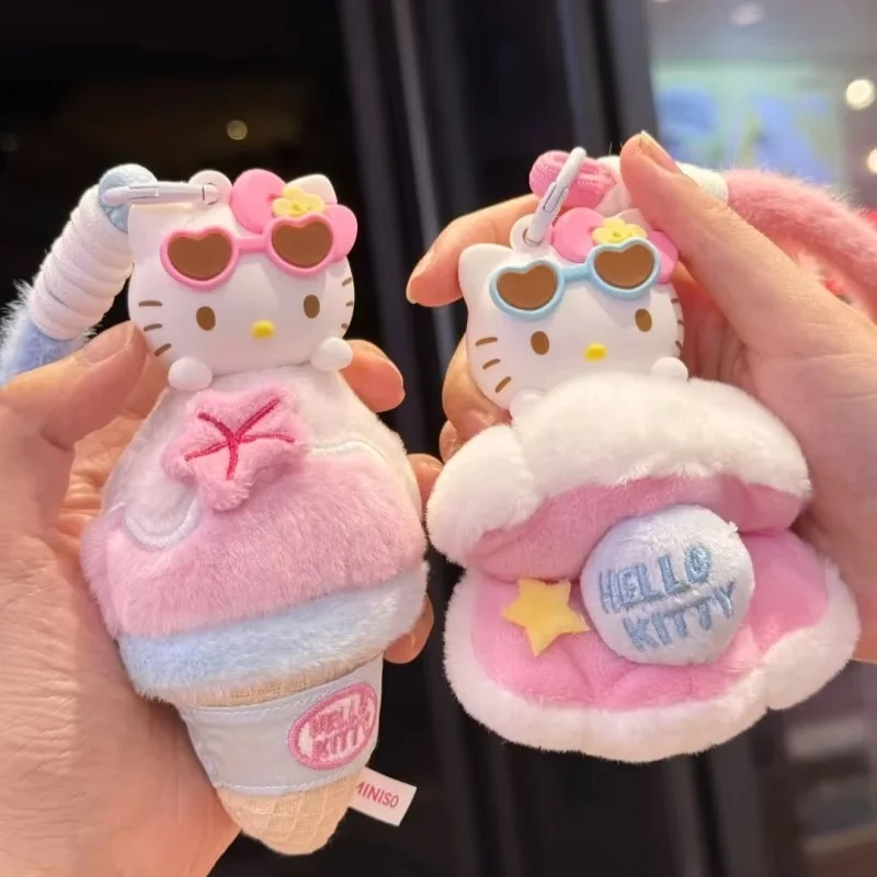 Original Hellokitty Summer Black Skin Series Blind Box Pendant Scented Trendy Blind Box Collectable Cartoon Anime Figure Gifts