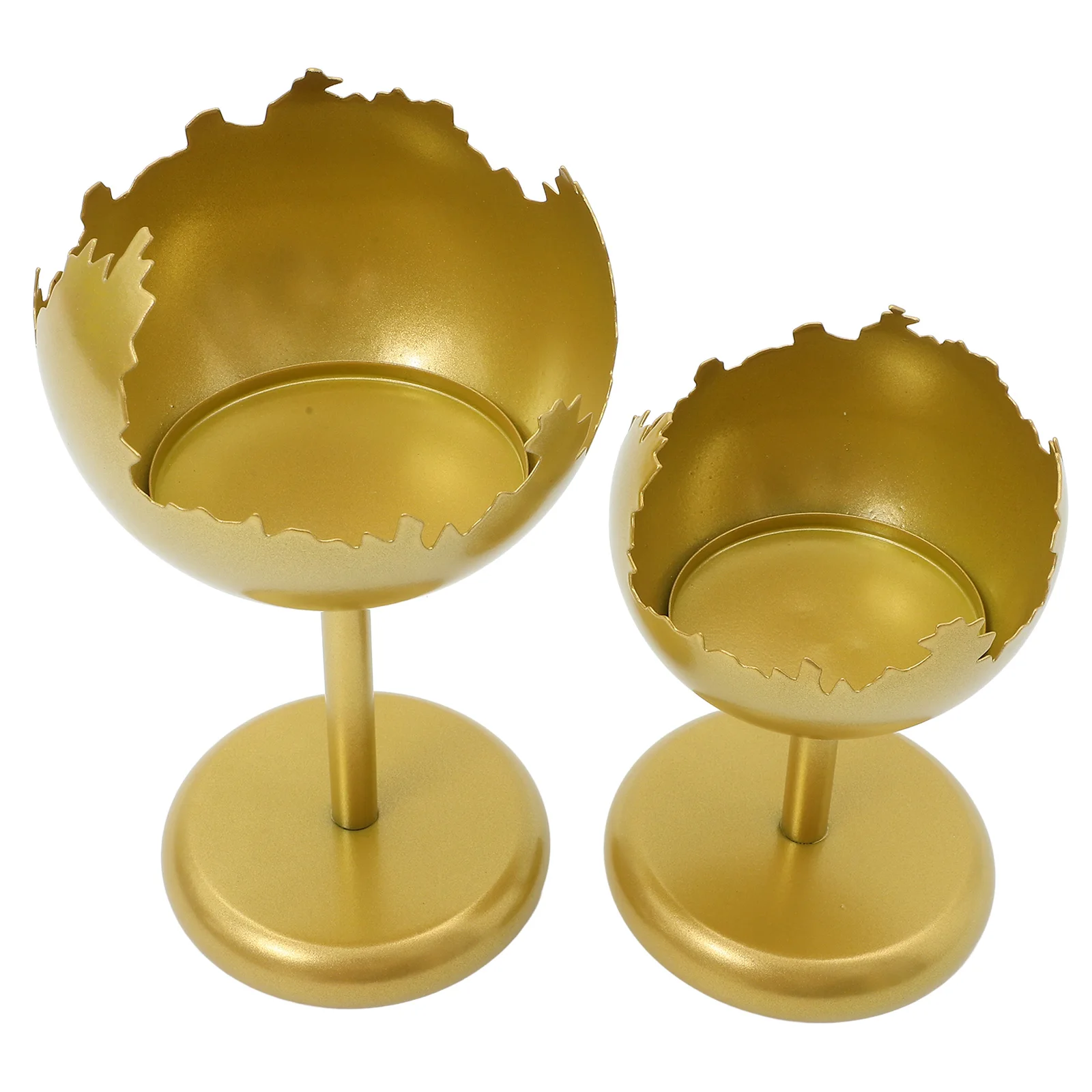 

2pcs Iron Candlestick Golden Tabletop Candlestick Holder Decoration Classic Elegant Home Decor
