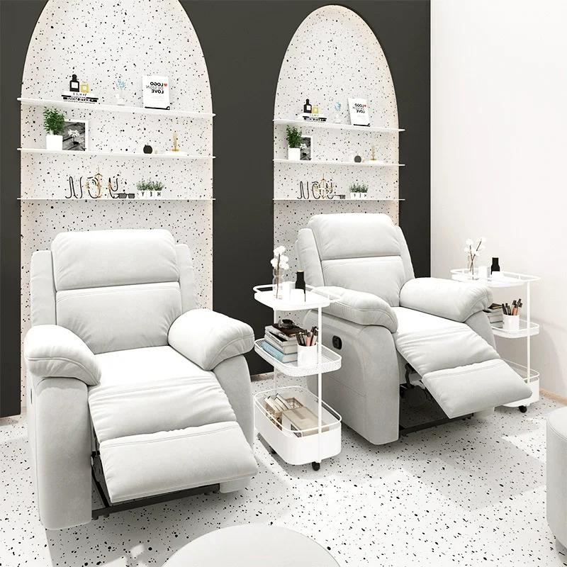 

Pedicure Chair Sofa Single Lazy Rocking Chair Electric Manicure Beauty Eyelashes Multi-Functional Living Room Reclining ChairMK