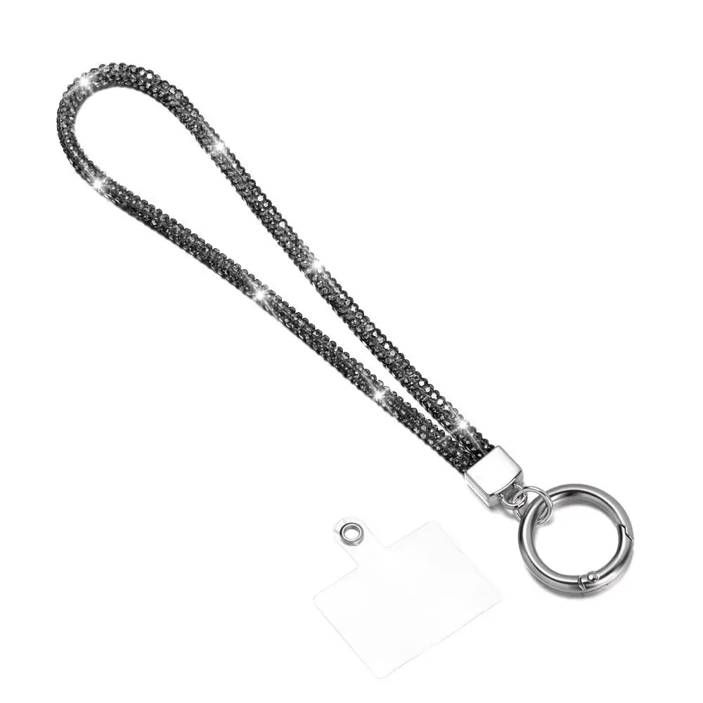 Phone Diamond Crystal Wrist Straps Glitter Rhinestone Phone Lanyard Keychain Hanging Anti-lost Rope