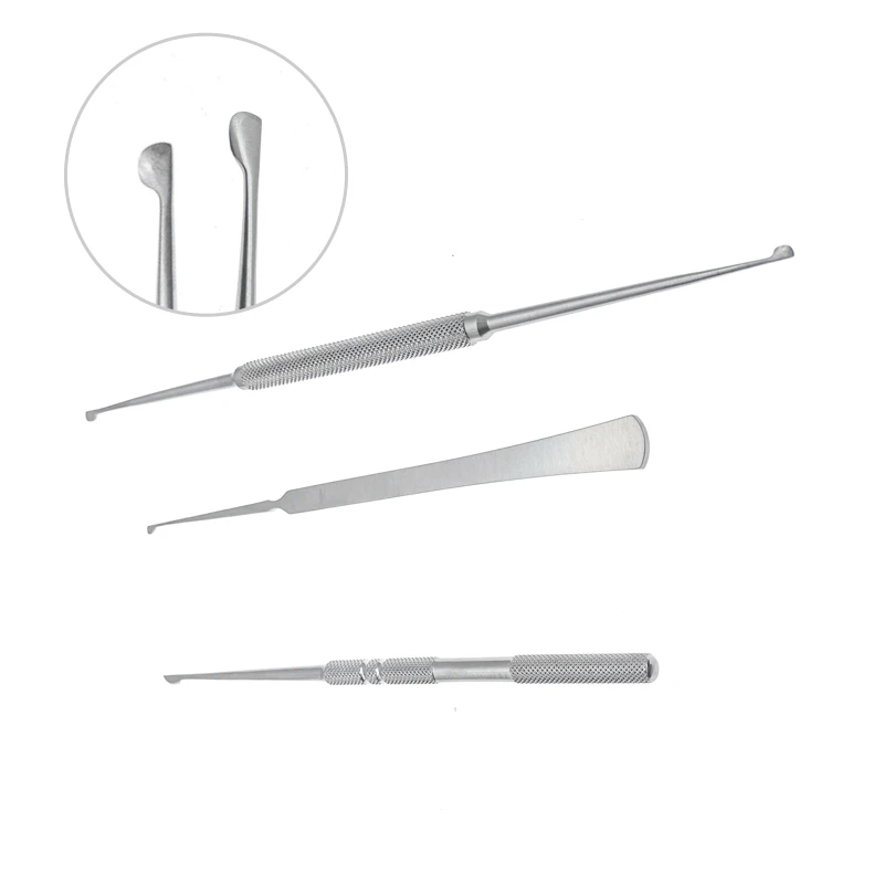 Stainless Steel Nose shaping D knife nose surgical instruments double end spade flat /round handle Nasal shaping tool