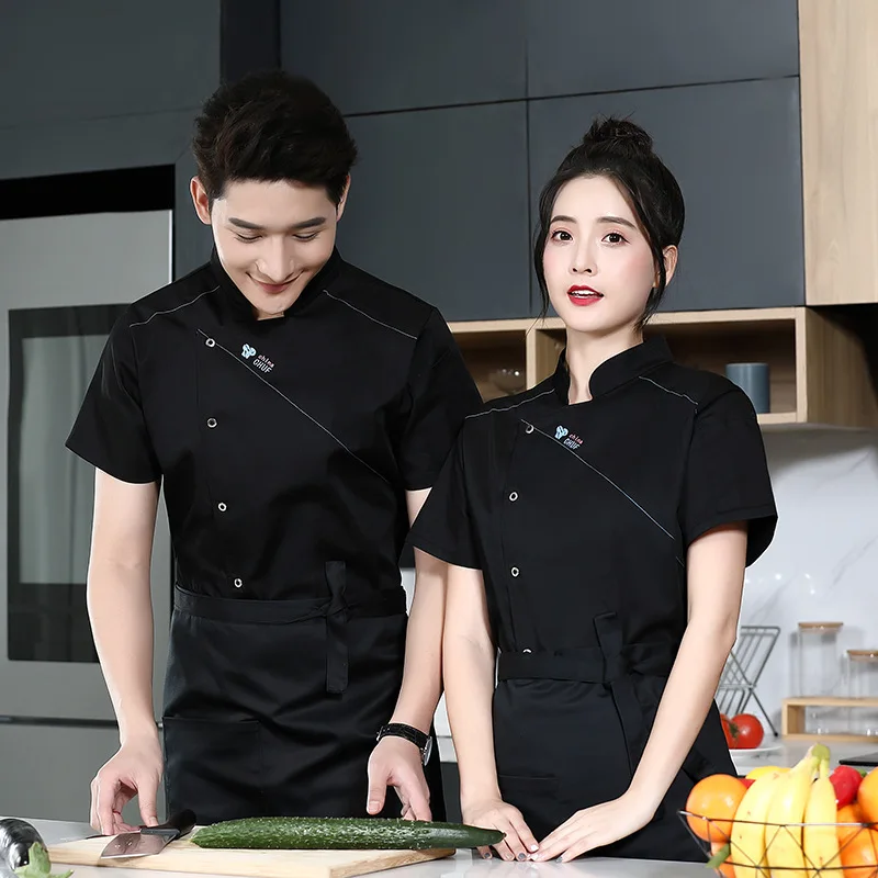 

Летняя легкая дышащая рабочая одежда для поваров отелей и ресторанов, для кухонь, кондитерских, с короткими рукавами.