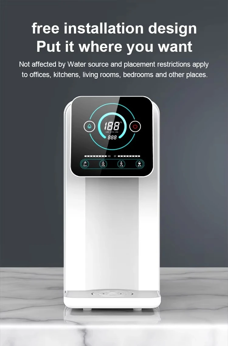 Home Portable Drinking Water Purifier Filter Purifier Machine  , Portable Alkaline Hot Countertop Water Dispenser