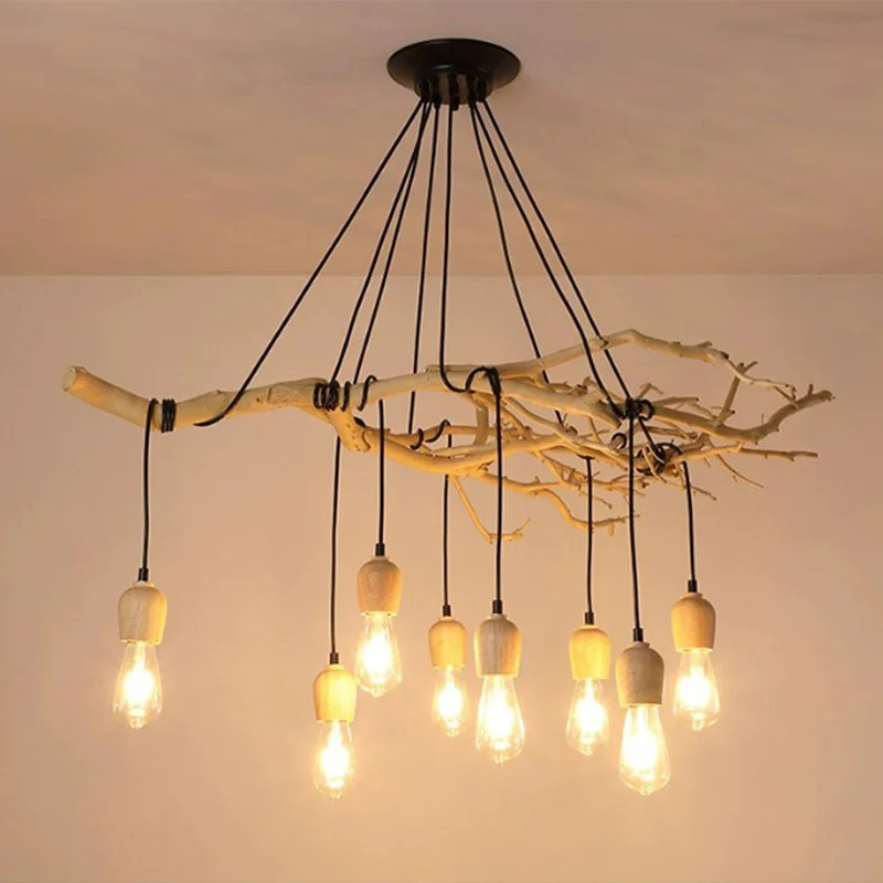 DIY LED Vintage Pendant Light Tree Branches Chandelier Living Room Bedroom Dining Room Art Ceiling Hanging Lamp Home Decor Light - Image 3
