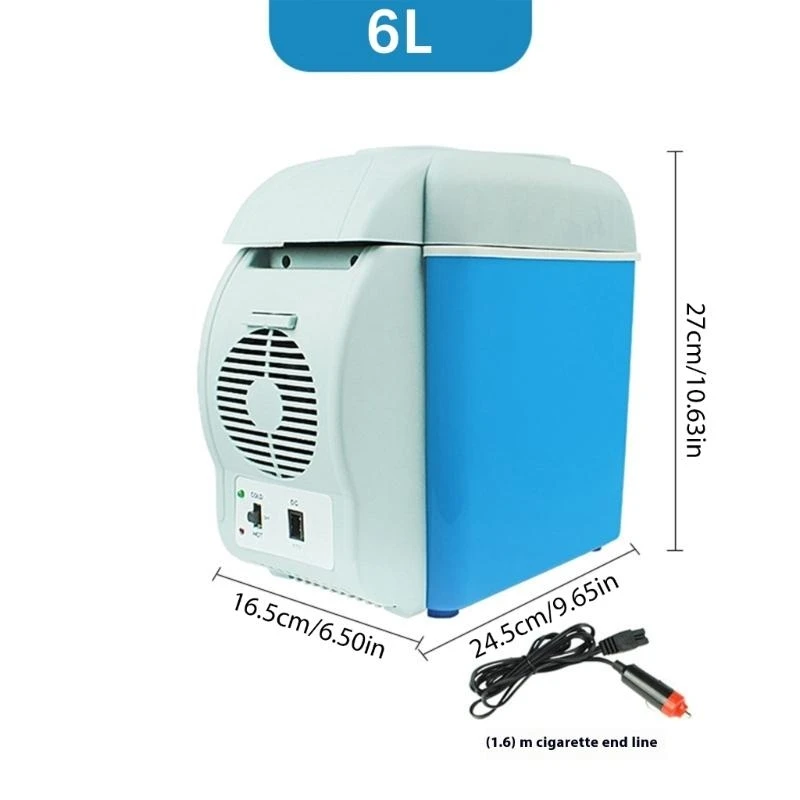 H3CE ضوضاء منخفضة الثلاجة MINI مبردات دفئ المتبريدات مكياج العناية بالبشرة المحمولة 6L