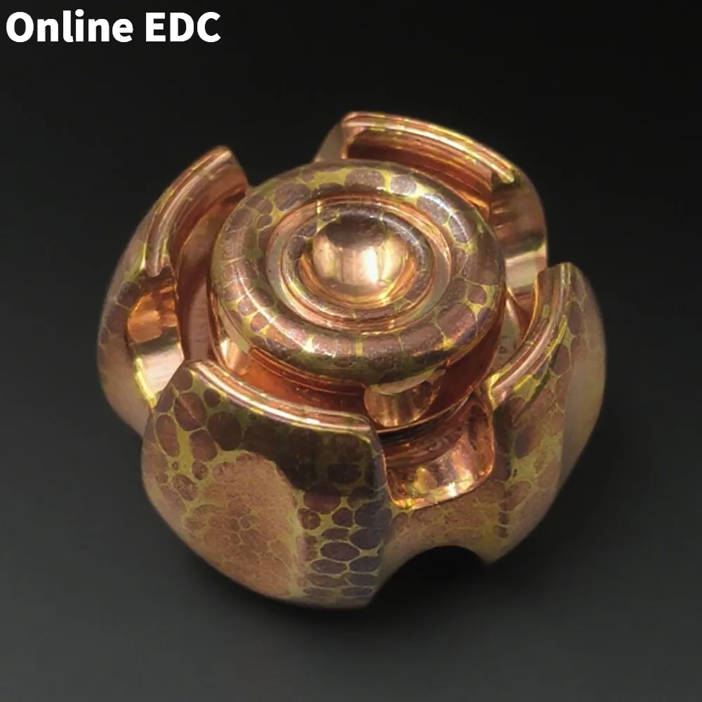 Giocattoli EDC usati LAUTIE Dragon Scale Mokume Fidget Spinner Giocattolo antistress Giocattoli Fidget per adulti Giroscopio