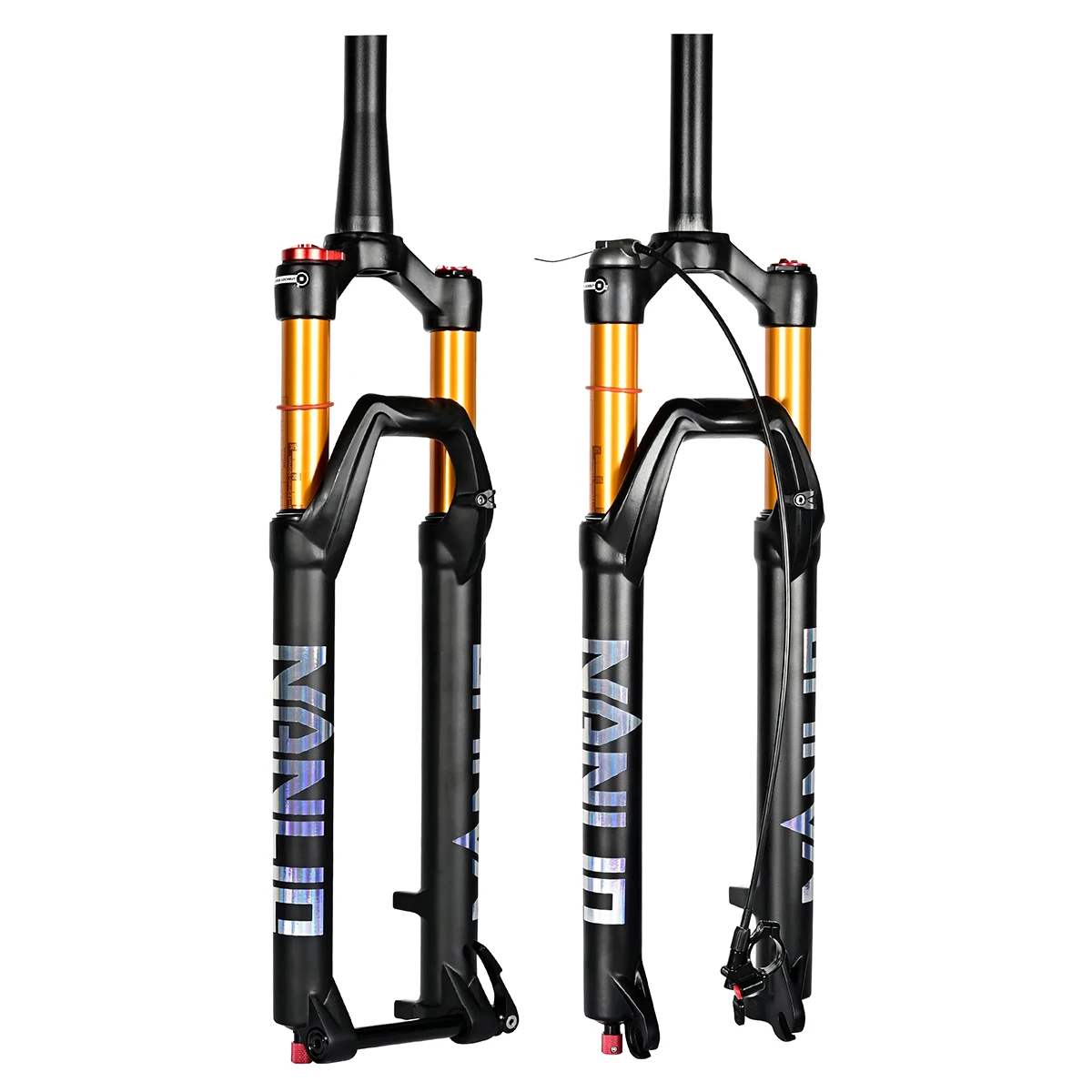 26in 27.5in 29in 120/140mm Travel Metal Bushings Air Fork NanLio Mountain Bike Suspension Fork X7 PRO Damping Rebound Adjustment