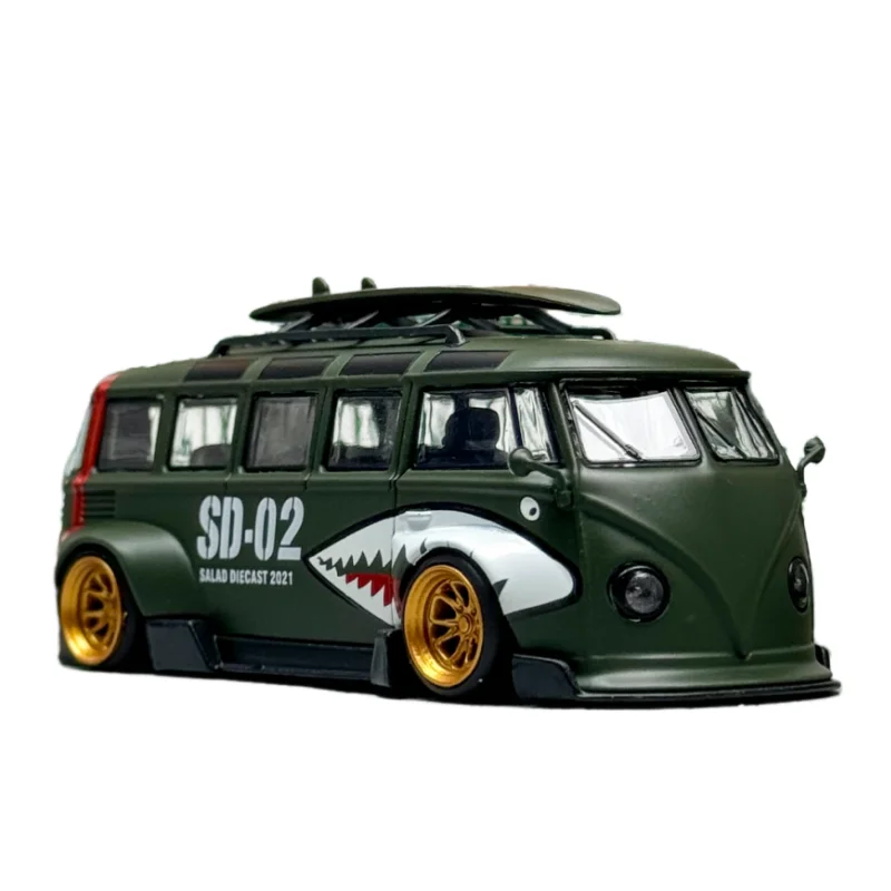 フレームダイキャスト 1/64スケール フォルクスワーゲン 合金製モデルカー フォルクスワーゲン T1 バン コンビ LBWK プレイビークル おもちゃ 男の子向けギフト オリジナルボックス入り