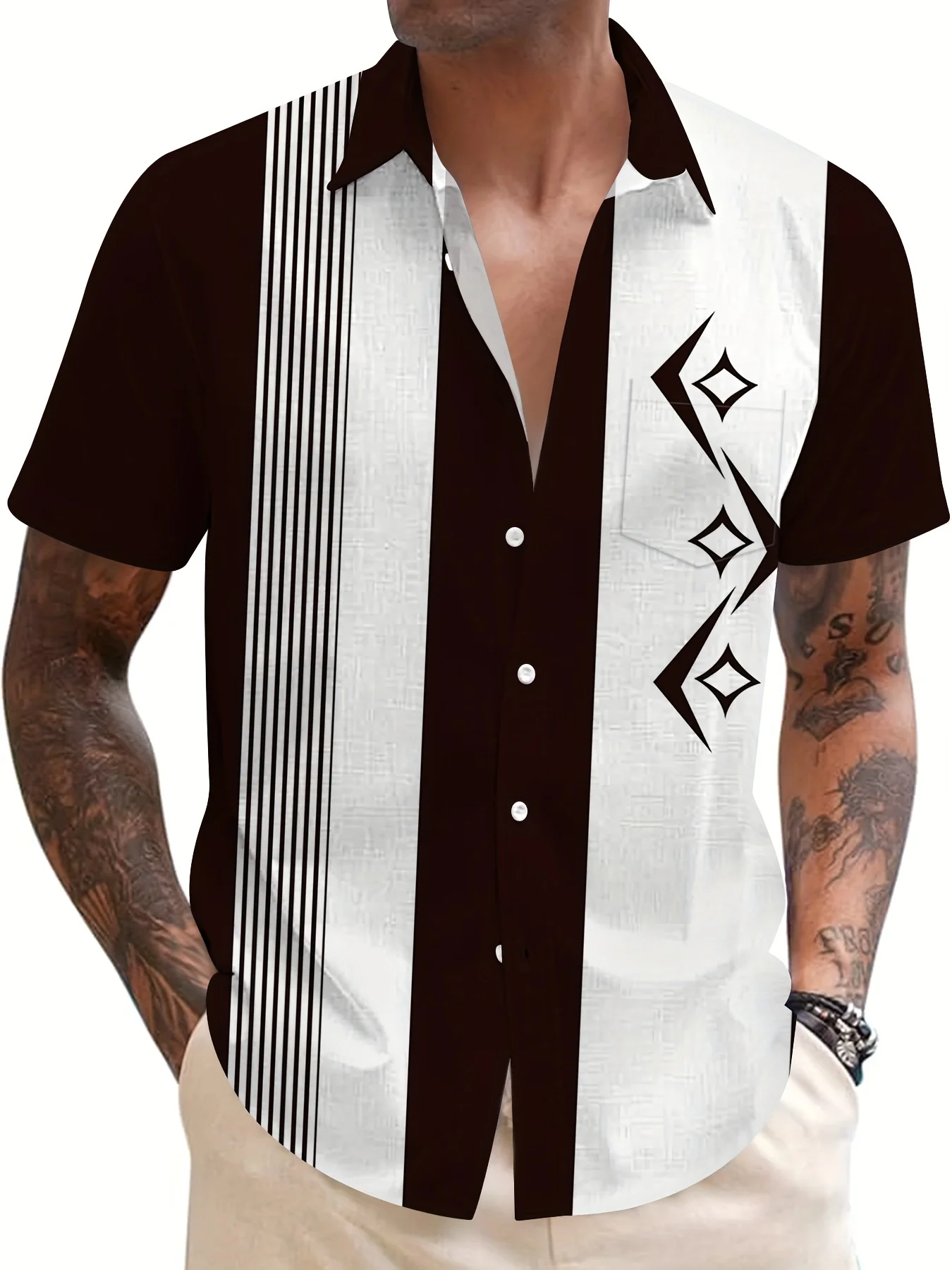 2026 Summer Men's Shirt - 3D Printed Design Breathable Lightweight Stylish and Fashionable Outdoor Men's Clothing