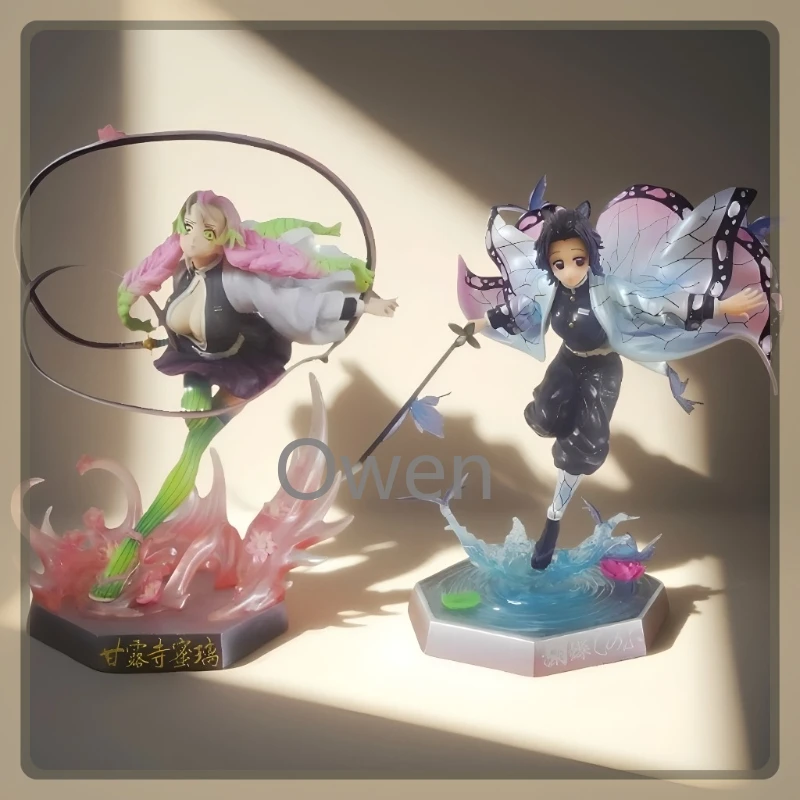 

Kochou Shinobu Anime Demon Slayer:Kimetsu no Yaiba Figurine Kanroji Mitsuri Action Figures PVC Statue Collection Model Toys Gift