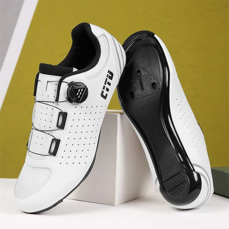 

Road cleats Cycling Shoes Bike Breathable Summer Self-Locking Cleat shoes Non-slip Mountain Bicycle Shoes black Mtb Sneaker Men