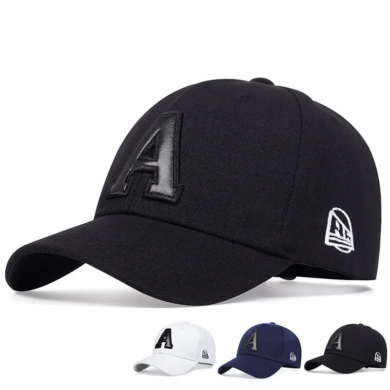 Unisex napis metka ze skóry haft Snapback czapki baseballowe wiosna i jesień na zewnątrz regulowany czapki na co dzień kapelusz przeciwsłoneczny