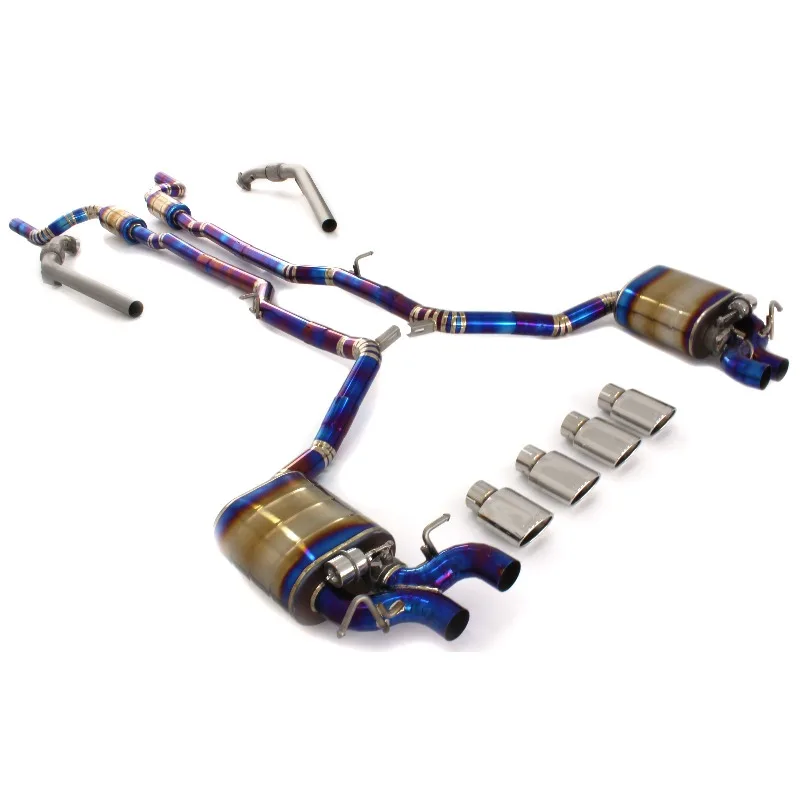 Cheap Manufactory Car Back Exhaust System Exhaust Manifold Pipe with Muffler for Different Brand with Titanium Alloy in Car