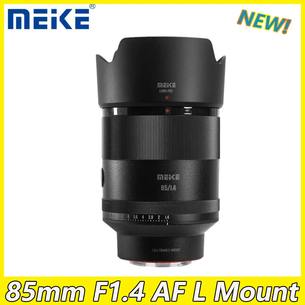 MEKE 85mm F1.4 AF L Mount Full Frame Auto Focus STM Medium Telephoto Prime Portrait Lens for Panasonic/ Sigma/ Leica Cameras