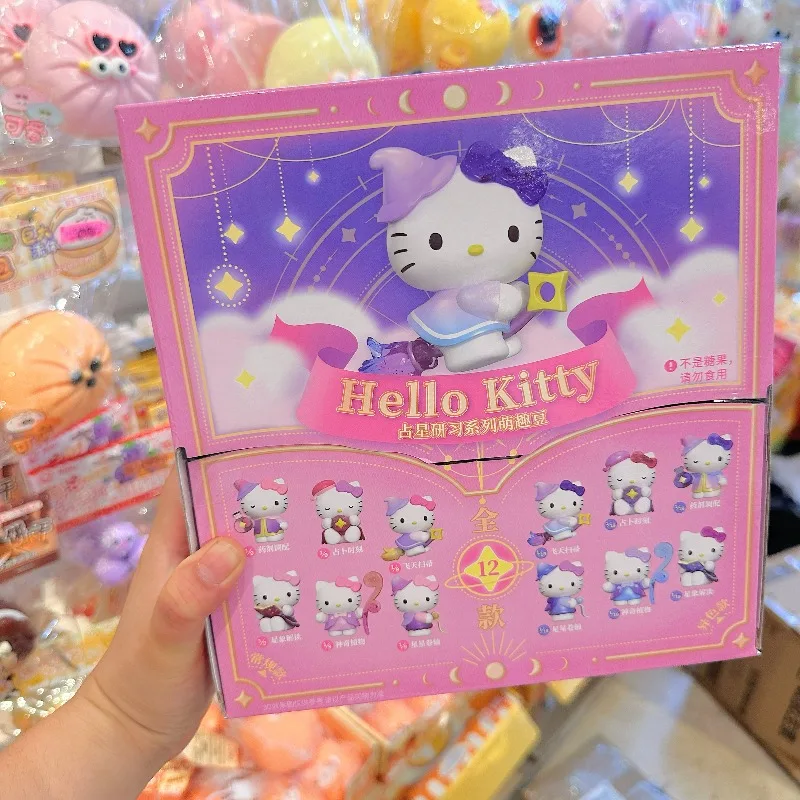 

Sanrio Hello Kitty, серия астрологии, слепая коробка, игрушки, милая мини-кукла Kitty, модель игрушки, коллекционные украшения, подарки для детей