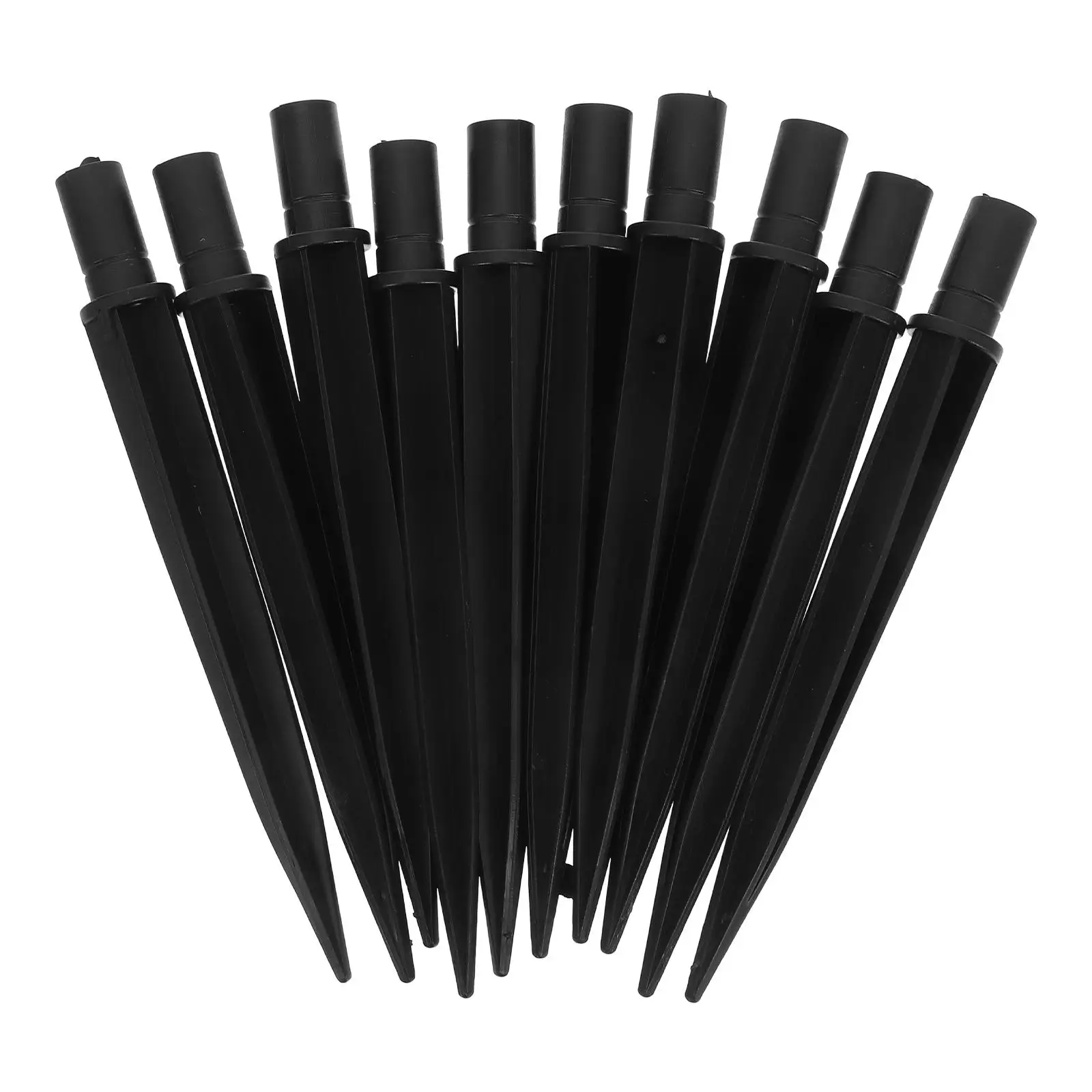 

10Pcs Ground Stake Lamp 14x140mm Hole Solar Stakes Garden Accessories Plastic Lamp Stakes Durable Decorative
