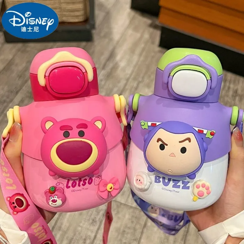 Disney Tigger Buzz Lightyear Lotso Alien New Cute And Fun Cartoon Pattern Stainless Steel Big Belly Large Capacity Thermos Cup