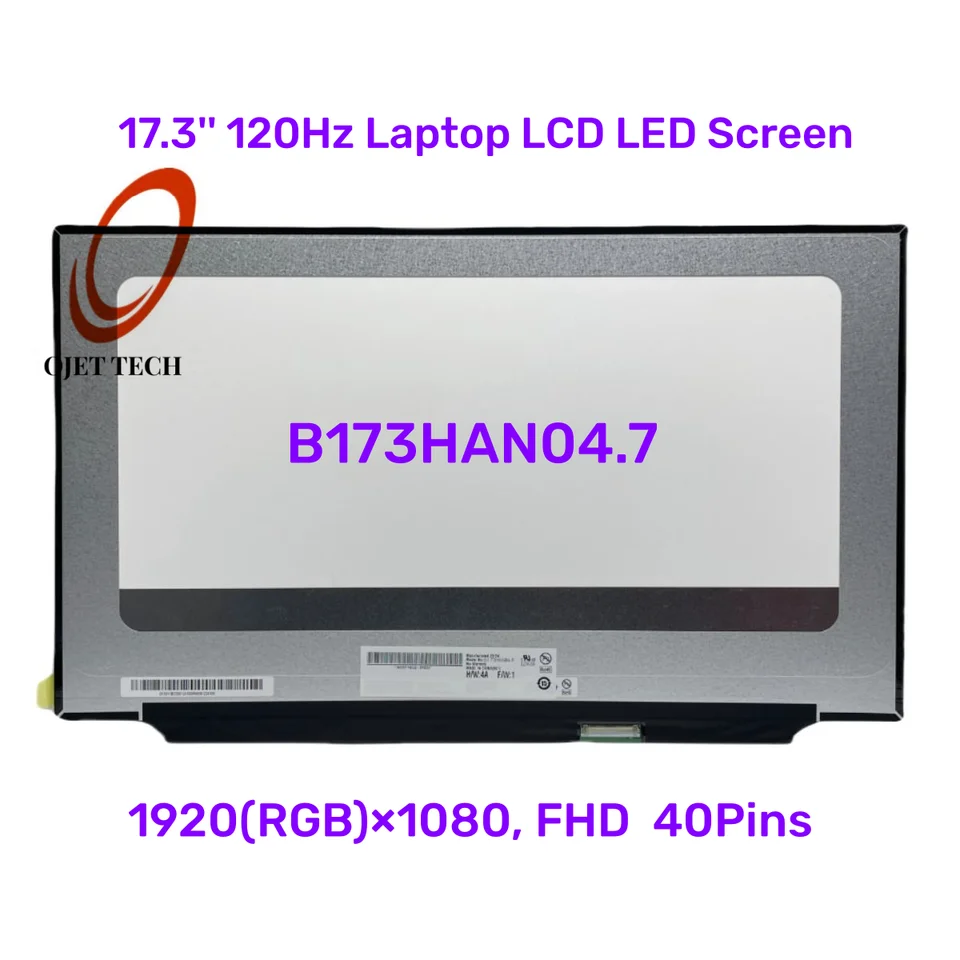 互換品 液晶 17.3インチ B173HAN04.7 AUO479D 対応 144Hz 40ピン