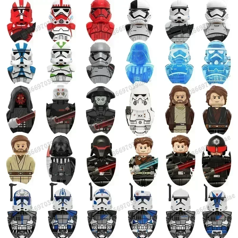 

Star Wars Clone Troopers 501st Regiment Imperial Stormtrooper Mini Robot Figure Toy Bricks Assembling Doll Present