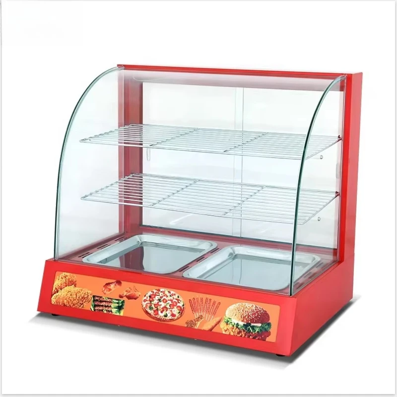 Commercial Table Top Stainless Steel Hot Food Pizza Pie Electric Heating Food Warming Showcase