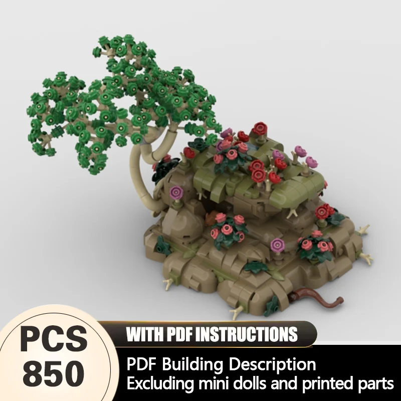

Creators Animal Series Model MOC Building Bricks Chinese Bonsai Tree Modular Technology Gifts Holiday Assemble Children Toy Suit