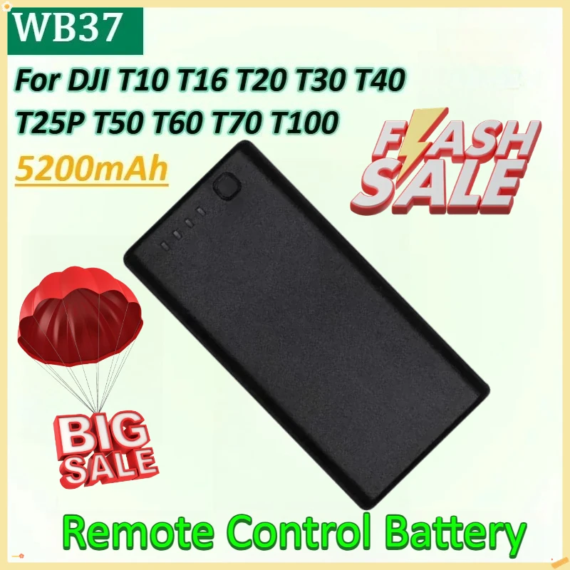 

New WB37 5200mAh Battery for DJI Compatible T10 T70 T100 T16 T40 T25P T20 T30 T50 T60 Remote Control Battery Drone Controller