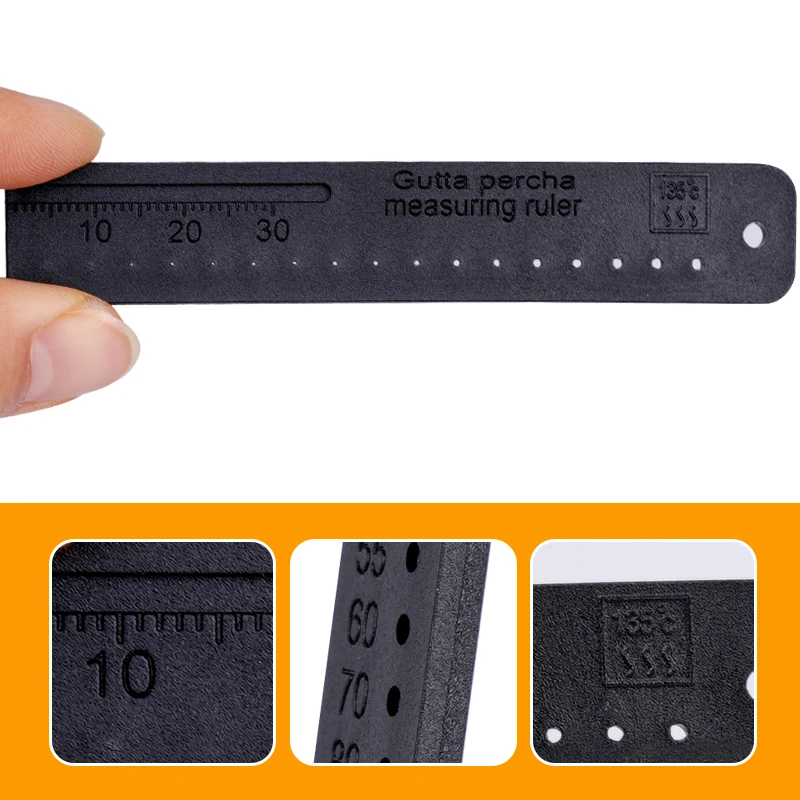 Dental Endo Rulers for Gutta Percha Point Gauge Calibrating Measuring Ruler Span Measure Scale Dentistry Endodontic Instruments