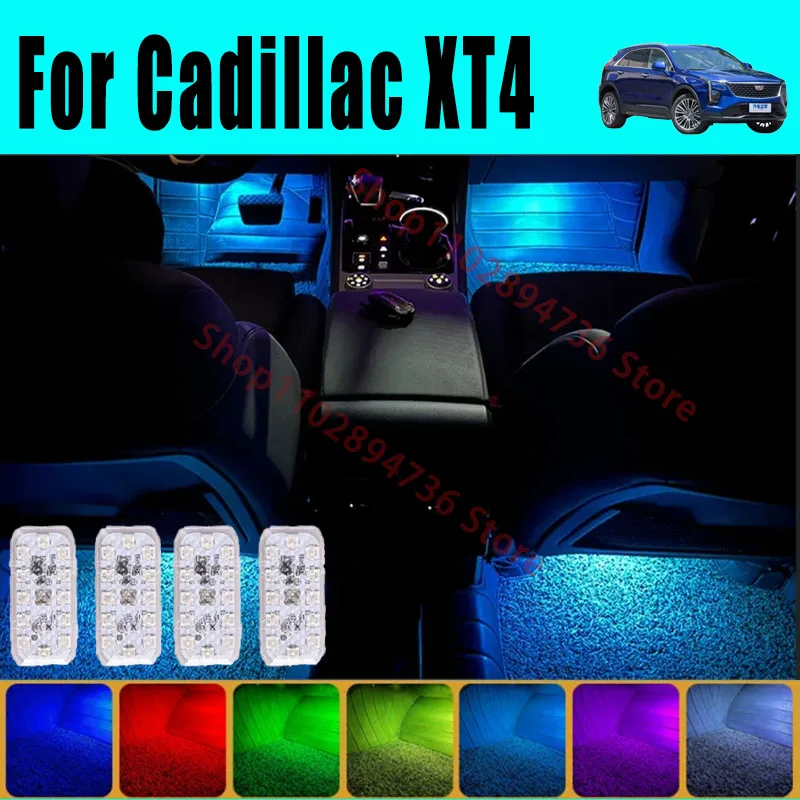 

RGB Footwell Lights Luggage Compartment Car Led HD Seat Lamp For Cadillac XT4 Car LED Atmosphere Decorative Lamp