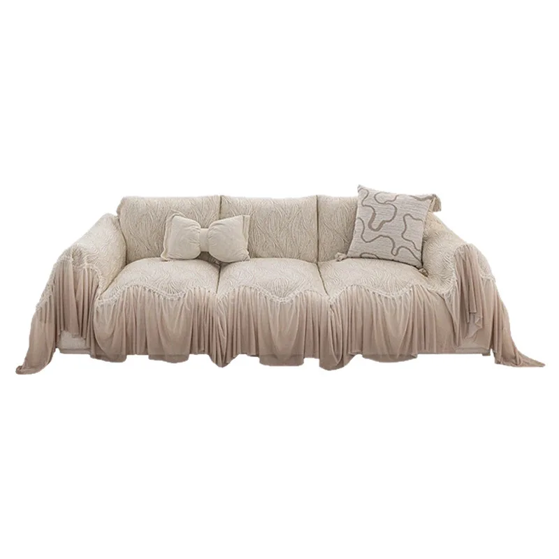 2026 New Summer Cool Feeling Ice Silk Sofa Cover One Piece Full Coverage Non Slip Advanced Texture Sofa Blanket
