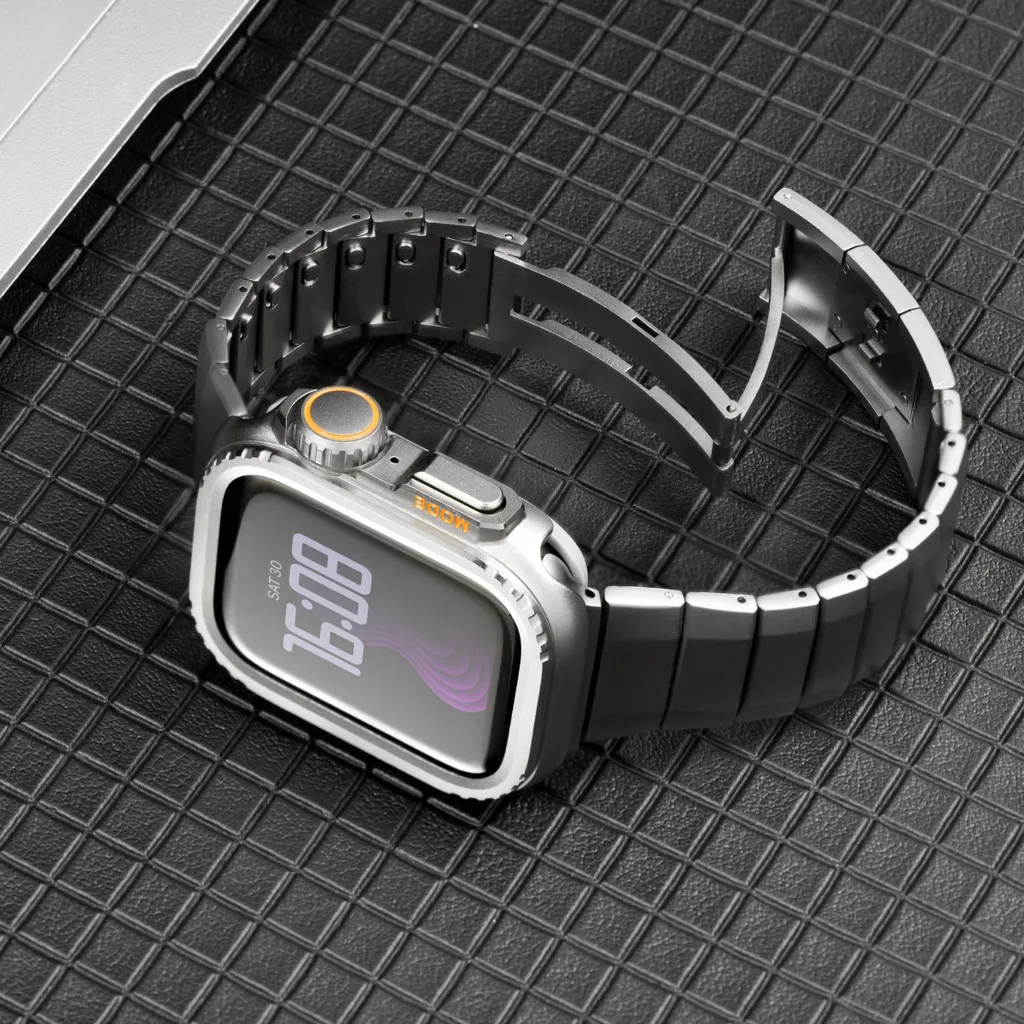 Luxury Stainless Steel Case+ Strap For Apple Watch Series 11/10 42mm 46 49 45 44mm Metal For Iwatch Ultra3/2/1 9 8 7 6 5 4 SE3/2