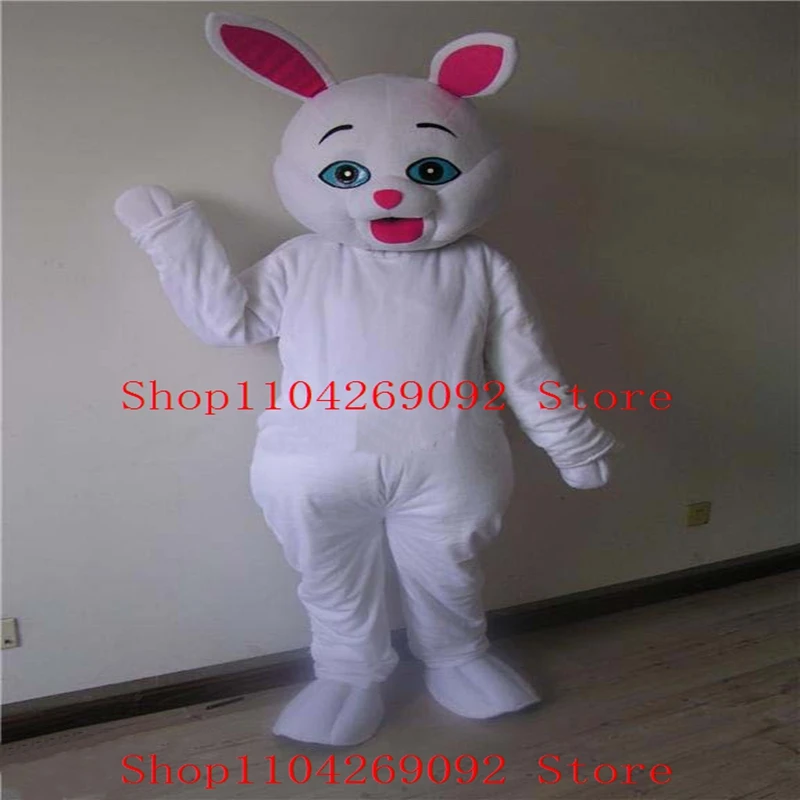 

Cute Anime white rabbit Mascot Costume Cartoon bunny Mascotter Birthday Cosplay Costumes Character Party Maskote Carnival Suit